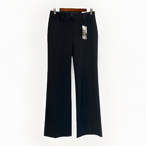 Express Correspondent Black Dress Pants Trouser Flare Office Classic Career Sz 2 - Picture 1 of 16